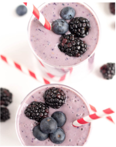 quick and healthy breakfast meals - Berry and Yogurt Smoothies