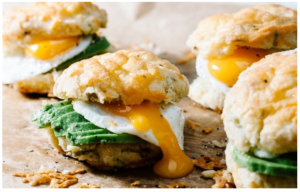 quick and healthy breakfast meals - Mini Biscuit Sandwiches